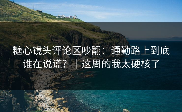 糖心镜头评论区吵翻：通勤路上到底谁在说谎？｜这周的我太硬核了